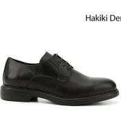 Resim Gönderi R Siyah Bağcıklı Hakiki Deri Klasik Oxford Ayakkabı Siyah 