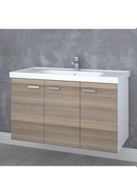 Resim Denko Terra 100 Cm Mdf Banyo Dolabı Takımı Çok Renkli 