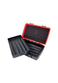 Resim Lubinski Seyahat Tipi Puro Kutusu Humidor Kırmızı 10cigar 