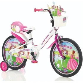 Resim Corelli Lovely 16 Çocuk Bisikleti Beyaz-Pembe -101221 
