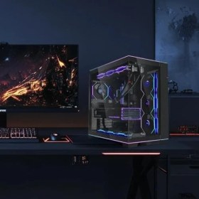 Resim Daisy Home Li O11D Evo Rgb Oyun Bilgisayarı Kasası Atx Siyah - Rgb Aydınlatmalı Midi Tower Pc Kasası, 455 Mm'ye Kadar Ekran Kartları, 420 Mm'ye Kadar Radyatör, Siyah Pc Çelik, Alüminyum, 