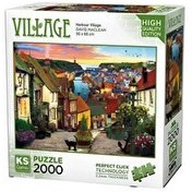 Resim Ks Games Harbour Village 2000 Parça Puzzle 
