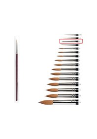 Resim Suluboya Fırçası 0 Numara Samur Guaj Boya Fırça No:0 1 Adet 