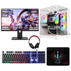 Resim Turbox TX8560 R5-5600 16 GB 512 GB NVMe SSD RTX3050 23.8" Free Dos Oem Paket Masaüstü Oyuncu Bilgisayarı 