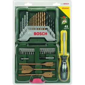 Resim Professional Accessories - X-Line 40 Parça Titanyum Tornavidalı Karışık Aksesuar Seti, Yüksek Hız Çeliği, Altıgen 