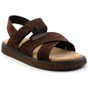 Resim Kahve Leather Erkek Sandalet E05801030602 Kahve 