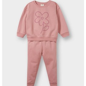 Resim Defacto Kız Bebek 2li Takım İçi Yumuşak Tüylü Baskılı Sweatshirt Eşofman Altı E8995a525aupn111 Pembe 