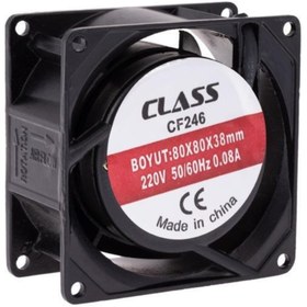 Resim Class Cf-246 80x80x38 Ac 220 Volt 2 Pin 50/60 Hz 0.08a Fan 