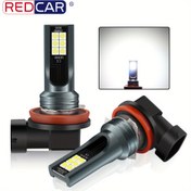 Resim H11 LED Işıkları H11 H8 HB3 9005 HB4 9006 Süper 3030SMD 12V 24V 6000K Beyaz LED Araba Sis Işıkları, Pil Olmadan 