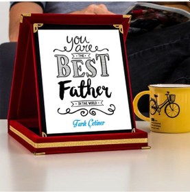 Resim En Iyi Baba Isme Özel Plaket 
