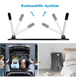 Resim Laptop Sehpası Usbli Yatak Masası Mdf Laptop Masası Çalışma Yatak Sehpası Laptop Çalışma Masası Usbs 