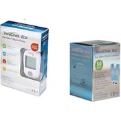 Resim Vivachek Eco Kan Şekeri Ölçüm Cihazı + 50 Adet Çubuk 