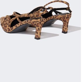 Resim DeFacto Kadın Leopar Desenli Yüksek Taban Suni Deri Sandalet E2523AX25SMKR1 Çok Renkli 