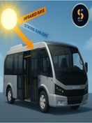 Resim SİYACF 152CM X10 METRE DOLMUŞ VE SERVİS ARAÇLARI CAM FİLMİ UV& ISI KORUMA (ORTA TON) 