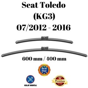 Resim Seat Toledo Kg3 2012 2013 2014 2015 2016 Uyumlu Ön Cam Silecek Süpürgesi Takımı 600/400mm Silbak Sb2416c2 