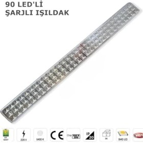 Resim Lidyada Maison Şarj Edilebilir Ledli Şarjlı Işıldak 90 Led'li 9 Watt Kamp Feneri Şarjlı LED Işıldak Şarjlı Acil Durum Lambası 