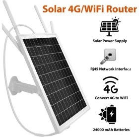 Resim Apronx APX-SR415 Wireless 4g Solar Modem 15W (10-12 Kullanıcı) 20400MAH 