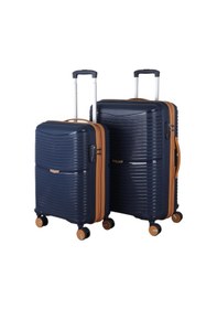Resim V379 Aura Y.üretim Pp Valiz 55 Cm + 65 Cm Lacivert/hardal Set S24sy1000098-set 11158 Lacivert/hardal 