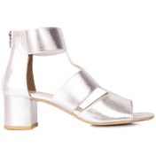 Resim Fitbas 111212 771 Kadın Gümüş Topuklu Büyük & Küçük Numara Sandal Gümüş 