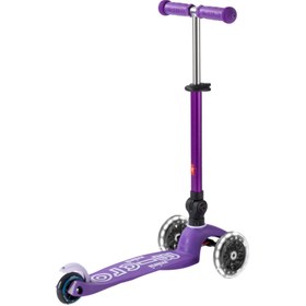 Resim Micro Mini Deluxe Foldable 3 Tekerlekli Scooter Led Mor - Mor / 2-5 Yaş 