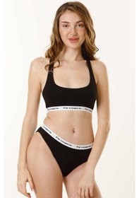 Resim Parlingerie Sporcu Büstiyer Takım Siyah 