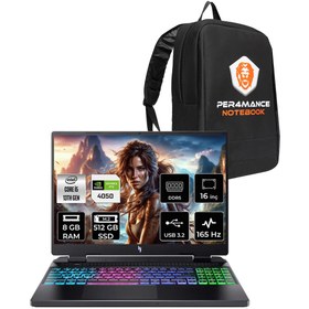 Resim ACER Nitro 16 i5-13420H 8GB 512GB SSD RTX4050\u002F6GB 140W 16'' 165Hz WUXGA FDOS Gaming Laptop & ÇANTA 