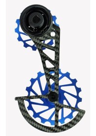 Resim Nova Ride OSPW 3D Karbon Seramik Arka Vites Kafesi Sram Red - Force Axs Blue Siyah 