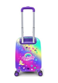 Resim Coral High Kids Lavanta Su Yeşili Unicorn Desenli Çocuk Valizi 16701 
