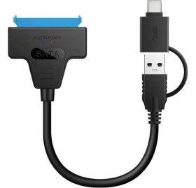 Resim Dora Shopping 0442 2in1 USB 3.0 Type-C 2.5 Inç Sata HDD SSD Çevirici Dönüştürücü Sata-usb 3.0 / Type-C Kablo (2.5 