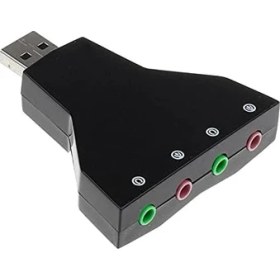 Resim Peri Store 4931 7.1 7 Kanal Mikrofon Destekli Çift Girişli Çevirici Harici USB Ses Kartı 
