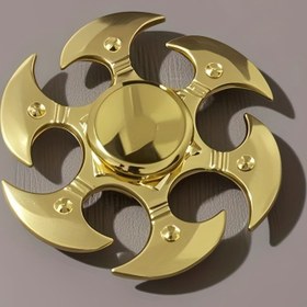 Resim 1 Adet Altın Renkli Çinko Alaşım Parmak Spinner - Rahatlama ve Odaklanma için Ergonomik El Fidget, Pürüzsüz Hareketli Dayanıklı Metal Döner Top, Doğum Günleri, Noel, Halloween için Mükemmel Hediye, Şık Cilalı Yüzey 
