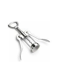 Resim Profesyonel Pratik Çelik Tirbuşon - Mantar Ve Kapak Açacağı Gri 