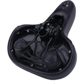 Resim Xbyc 1840 Bisiklet Koltuk Sele Elastomer Yaylı Soft Doku Selesi Geniş Sele Geniş Bisiklet Oturağı Siyah 