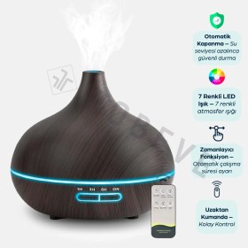 Resim Robeve 550 ml Otomatik Hava Nemlendirici Buhar Makinesi Oda Nemlendirici Aroma Difüzör 