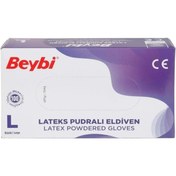 Resim STOREMAX modazone Lateks Pudralı Eldiven Large 100'lü modaflicker 1063348 