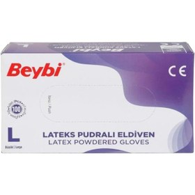 Resim STOREMAX modazone Lateks Pudralı Eldiven Large 100'lü modaflicker 1063348 