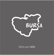 Resim Ogec Worx Bursa İl Haritası Oto Cam özel yeni sticker 12*9 Cm 