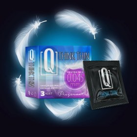 Resim Man Nuo Q Think Thin 3'lü Ekstra Ince Vanilya Aromalı Prezervatif 