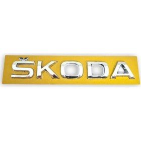Resim Aft Skoda Rapid 2012-2021 Arka Bagaj Kapağı Skoda Marka Yazısı 5Ja853687 Bsr2167A 