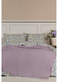 Resim Elart Carlos Tv Battaniyesi Waffle Pamuklu 130x170 Cm Mor Mor 