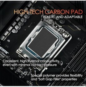 Resim Thermal Grizzly Carbonaut - Carbon Termal Ped - Yapışmaz, Esnek Ve Tekrar Kullanılabilir - Çok Yüksek Isı İletkenliği - Elektrik İletir 31 25 0,2 Mm - 