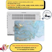 Resim McStorey Macbook Pro Kılıf 13inç M1-M2 A1706 A1708 A1989 A2159 A2251 A2289 A2338 ile Uyumlu Mermer06NL 