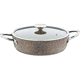 Resim 3316 30 Cm Karnıyarık Tencere Krem - Kahverengi 