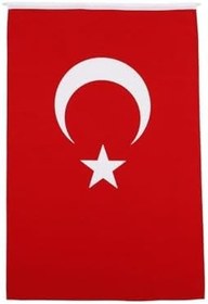 Resim Lona Sanat Türk Bayrağı Alpaka Kumaş 80X120Cm.;Kırmızı 