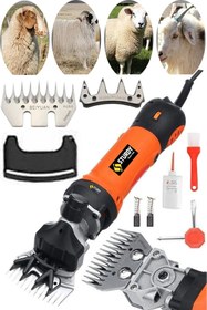 Resim Sturdy 420 W Devir Ayarli Bakir Sargili Çelik Şanzuman Koyun Keçi Kirkma Makinesi 