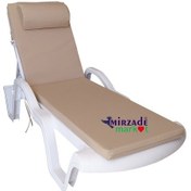 Resim Mirzademarket Şezlong Minderi Lüks Su Geçirmez Kumaş Fermuarlı-A. Bej 