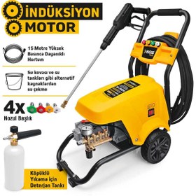 Resim SGS PLUS SGS5403 ENDÜSTRİYEL YÜKSEK BASINÇLI YIKAMA MAKİNASI 2200 WATT 130 BAR İNDÜKSİYON MOTOR 