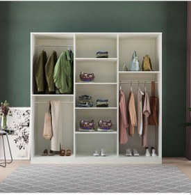 Resim Soho 6 Kapaklı Eko Gardırop - Mdf Kapak Beyaz 