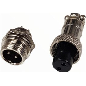 Resim Gx-12 Mini Mike Konnektör Mayk Dişi Erkek 7P-Dişi 