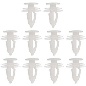 Resim Neevoyu 10 Adet Krom Kapı Panel Klampleri - Chrysler İçin Yerine Geçirici 6504014 Oem Numaralı Nilon Malzeme Beyaz Renk 